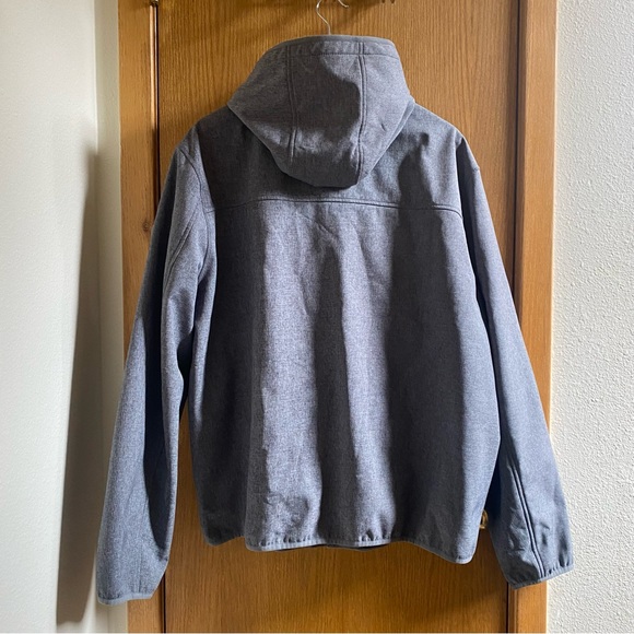 TOMMY HILFIGER • Gray Zip Midweight Softshell Jacket - XXL - Picture 2 of 16